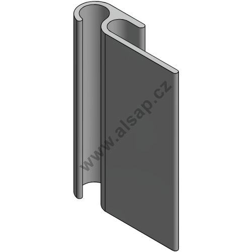 Front profile for tensioning tarpaulin, 2 500 - 6 200 mm