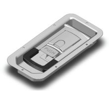 Recessed PUSH MINI lock for 33/16 mm - stainless steel