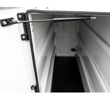 Tool box behind the cabin, aluminum, 600x1450x2000mm, white powder coating, stainless lock (8)