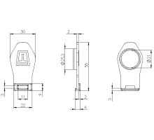 Spare part - lock cover for THIRIET closures (1)