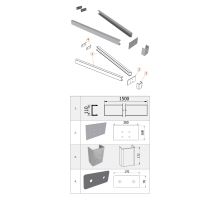 Set of reinforcements, rear and front hanger, steel galvanized, Iveco Daily (1)