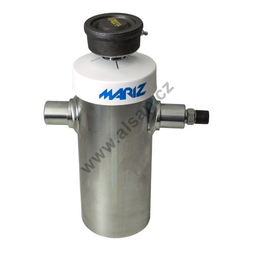 MARIZ hydraulic cylinder o125mm, 5-stage, stroke 1050mm, zinc, with 1/2" connection valve