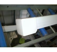Corner cover for cabinet 105mm - for profile 85, R10, stainless steel / RAL9010 (665)