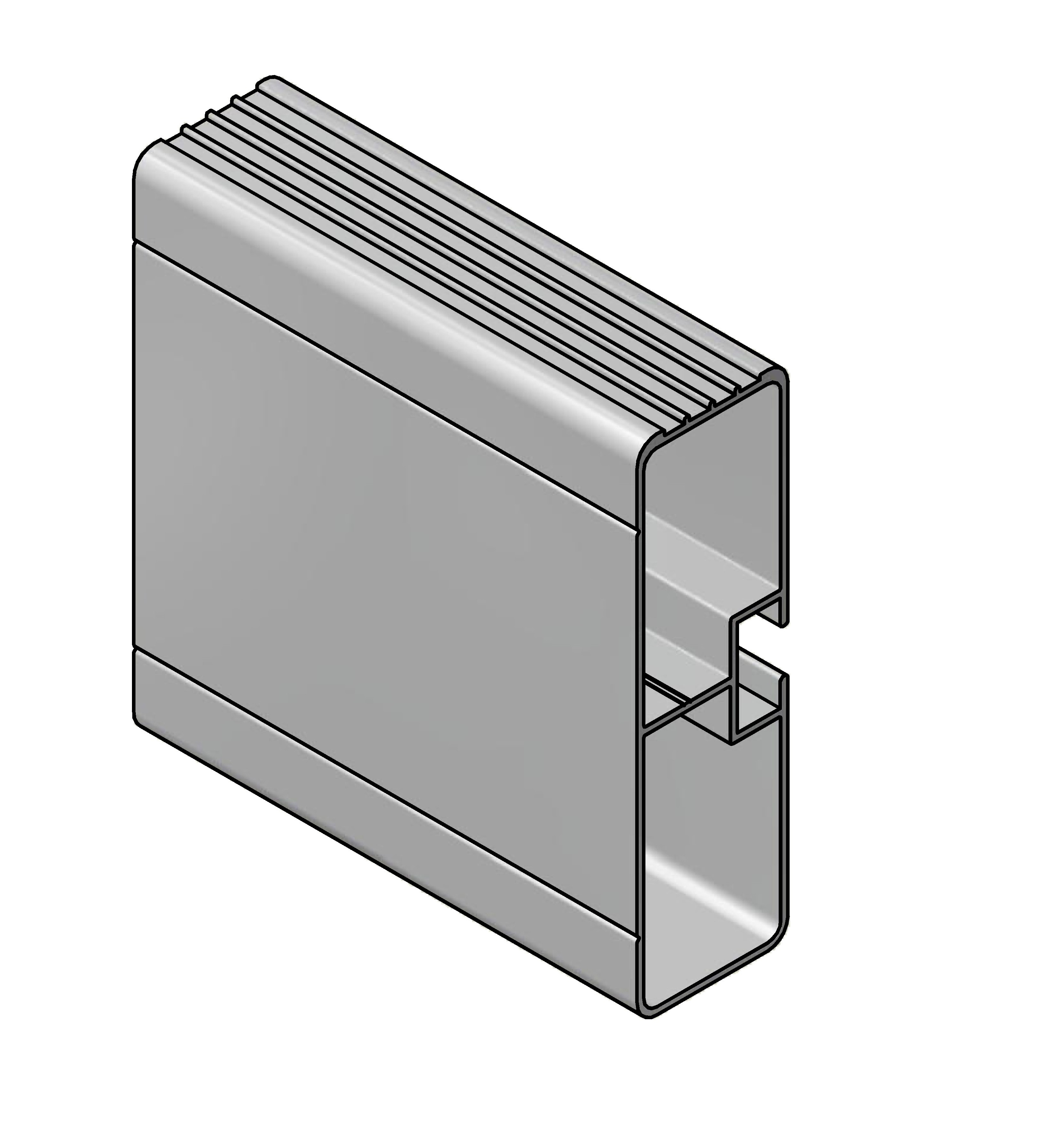 Profil boční zábrany tl1210xx, 100/30 mm, al bez povrchové úpravy, s homologací e11