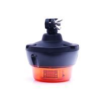 LED oranžový maják, 1 mod, 12-24V, uchycení na trubku o24mm, s konektorem PLUG-IN (4)