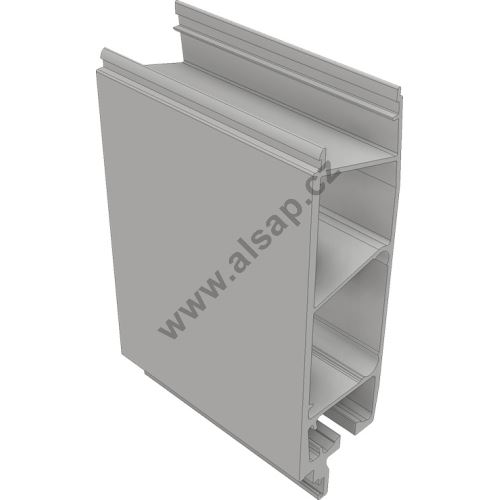 Profil bočnice sklápěče spodní 207x60/65mm, pro těsnění