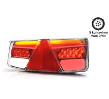 Rear LED combination light with resistors W170 P, 350 x 131 x 81 mm, TRAILER