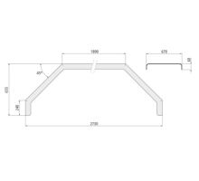 Aluminum fender - diamond/embossed plate - square (1)