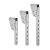 Bracket for underrun protection, w=46mm, l=362-710 mm, Magnelis®, E11 homologation, TAKLER