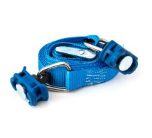 AirLine lashing strap 25 mm with WTK buckle, length 1-5 m, blue
