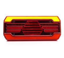 Rear combined LED tail light, 302 x 131 x 58.3 mm, with cable, for vehicles over 7.5t (1)