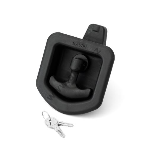 Plastic box lock, H= 39mm, for metal and stainless steel toolboxes - BAWER Europlex