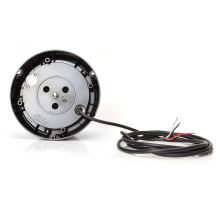 LED orange beacon, clear cover, 1 mode, 12-24V, for mounting, 3m cable (2)