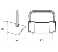 Wedge holder for 53, plastic, LOKHEN (2)