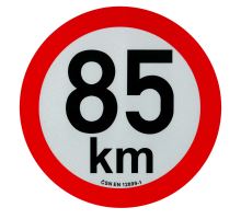 Reflective speed board 200 mm, sticker, ČSN EN 12899-1
