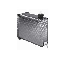 Water canister - 25l, STAINLESS floral, with soap container, Bawer