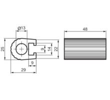 Hinge pivot, or. (1)