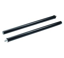 Mudguard bracket 42mm straight 800mm, flange O60mm - black Komaxit, for bolt M 16