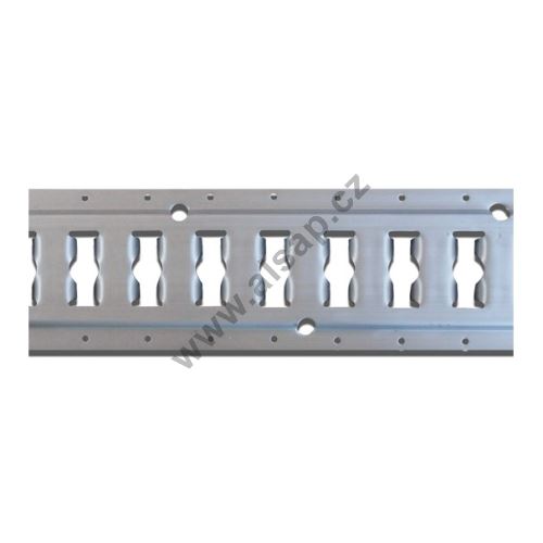 Lashing track combi, 3050/131/25 /3 mm, aluminum/anodised