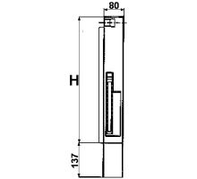 Column of tipper S44 front P, 800 / 80 mm