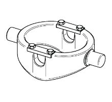 Kardan sklápěče, CULLA04, pro válec o150 mm, ložisko o50 mm