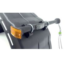 Bracket for mudguard incl. position lighting, 2x tubes O42mm, l=710mm, orange/white, Bawer (1)
