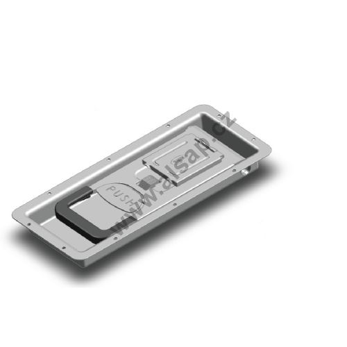 Recessed PUSH lock for 29/16 mm, stainless steel (18)