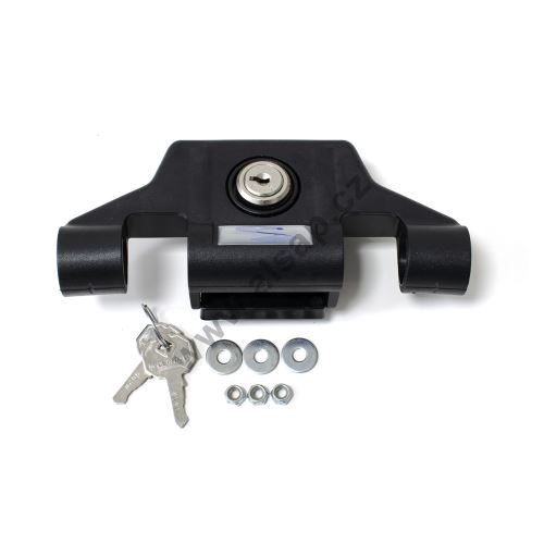 Rod closure with Tribarlock handles, with cylinder and key