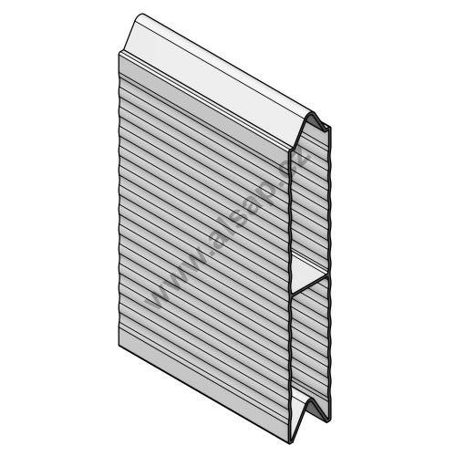 Pyramid WAVE profile for CS, 110 mm L - aluminum / anodised