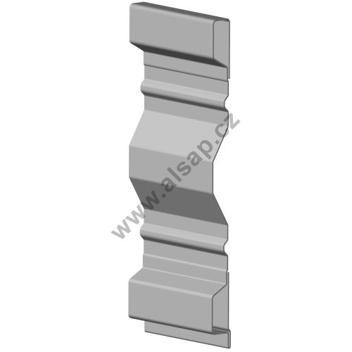 Steel side panel HVAK 500/2 mm
