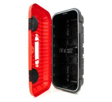 Box for fire extinguisher HP 6kg - 620x280x215 mm, plastic, red/black, BAWER (2)