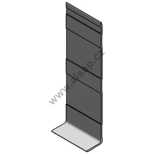 Profil okopový L 300x45mm, síla 3mm, HD - Elox