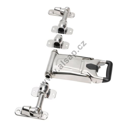 Rod latch/lock o22 mm THIRIET with pull handle, stainless steel