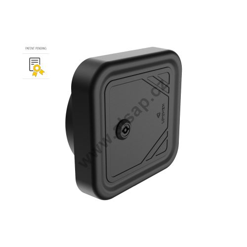 Lockable door for 1 tube, O200mm 230x232x69mm, HD-PE, LOKHEN (1)