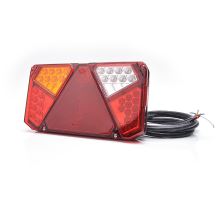 Rear combination LED taillight, 245 x 135 x 36.5 mm, cable, for trailers and caravans (1)