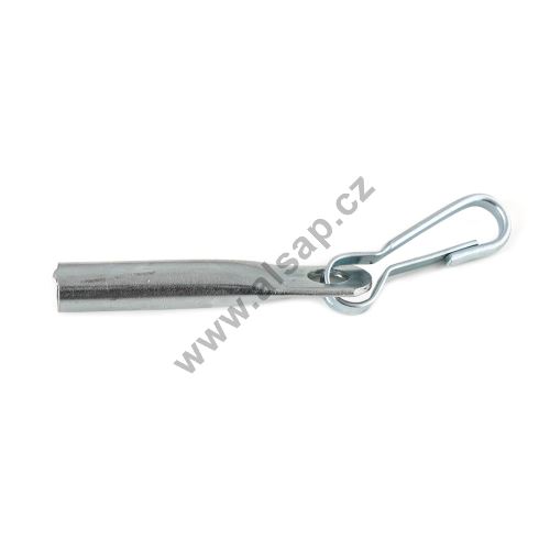 Wire end with carabiner