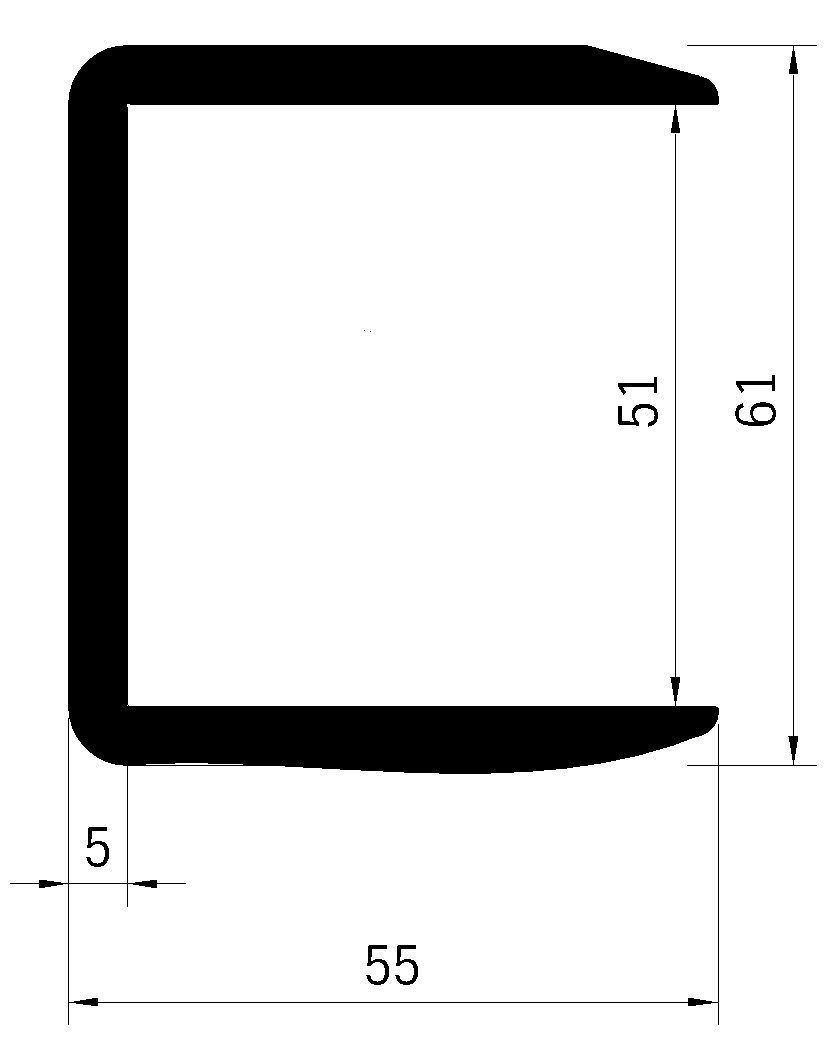 Profil U 51mm