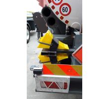 Zakládací klíny G46 plastový R 460mm, 390x160x192mm, žlutý  LOKHEN DIN 76051 (4)