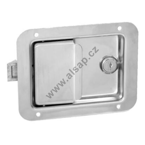 Recessed lock 140x108 mm - stainless steel with zinc nose
