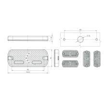 LED Side Position Light Orange, W127 45 x 105 (5)