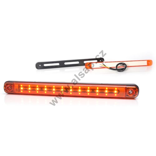 Rear combined LED light W232DD, 238x21x10 mm, with cable (brake, position, dynamic turn si