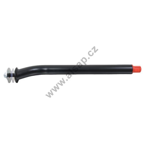 Mudguard bracket Z, EASY series o33mm, Z curved 495mm, black powder coating, for M16 screw