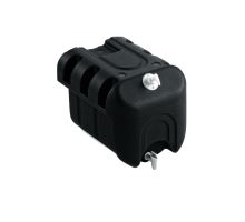 Black 50L water canister with soap container