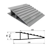 Profile of ramp end, for 40mm + 150mm, non-slip, ramp width 350mm (1)