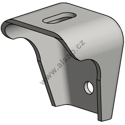 Mounting bracket 90 mm FD universal, hot-dip galvanised