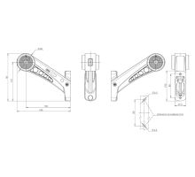 Rear antenna L/R, LED, Red/White/Orange (1)