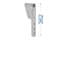 Bracket for underrun protection, w=46mm, l=362-710 mm, Magnelis®, E11 homologation, TAKLER