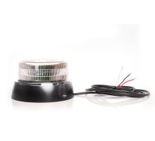 LED oranový maják, čirý kryt, 1 mód, 12-24V, pro přišroubování, kabel 3m (4)