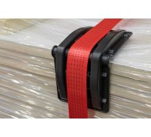 Large XXL strap protective corner 100mm, black, for strap up to 65mm, material PP (2)