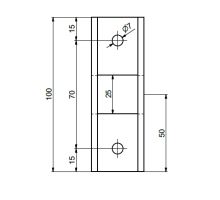 Reinforcement U34x24-100 for CS columns - upper rear for bracing (1)